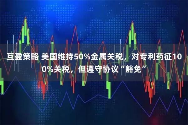 互盈策略 美国维持50%金属关税,对专利药征100%关税,但遵守协议“豁免”